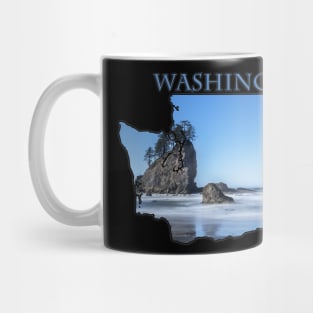 Washington State Outline (Along the Pacific Coast) Mug